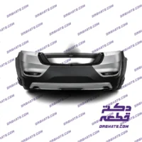 سپر عقب اطلس کامل ۳ تکه نقره‌ای | برند GAT